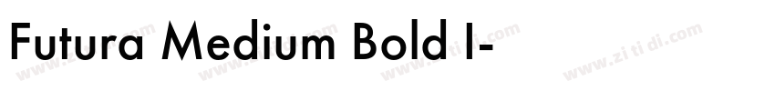 Futura Medium Bold I字体转换
